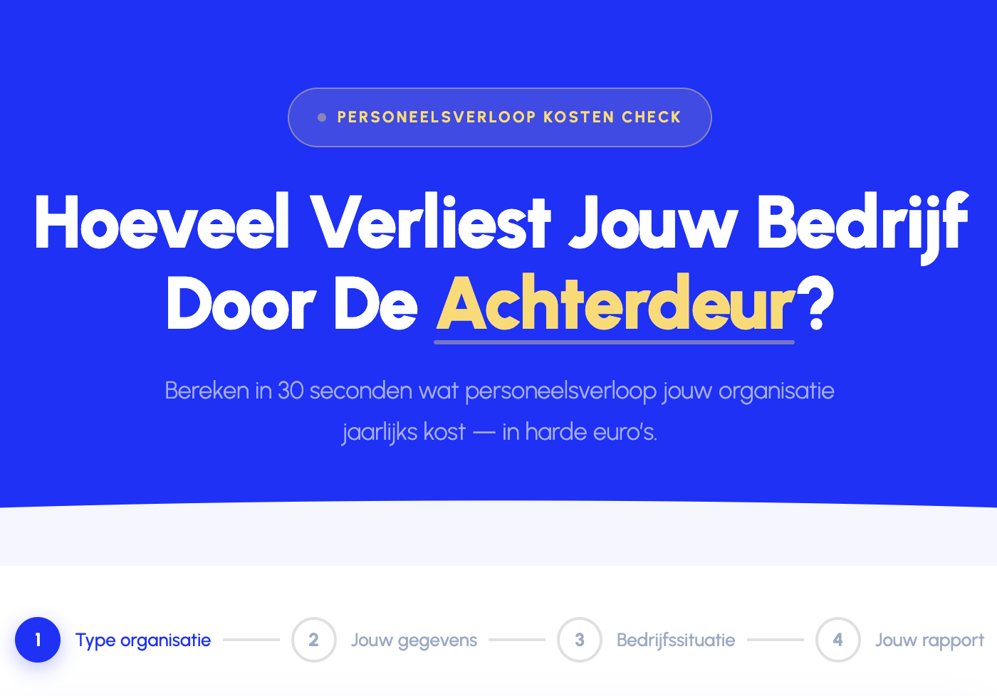 Bereken in 30 seconden wat personeelsverloop jouw organisatie kost